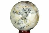 Polished Dendritic Agate Sphere - Madagascar #218901-1